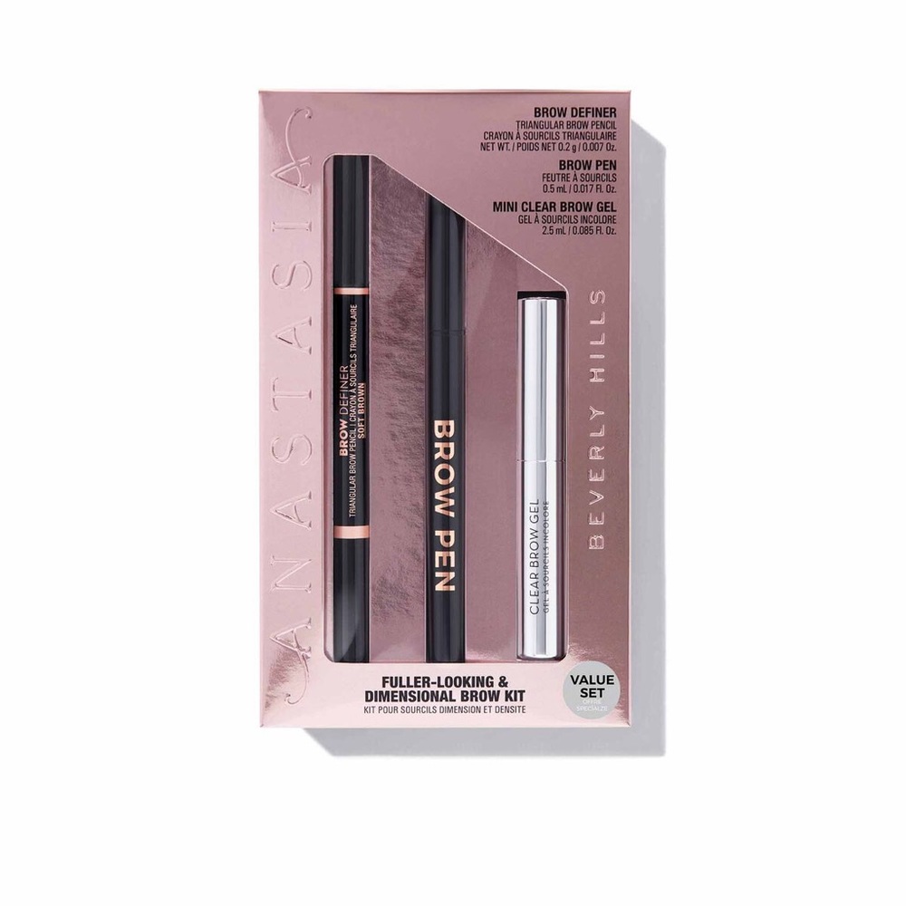 NEW! Anastasia Beverly Hills Fuller-Looking & Dimensional Brow Kit - Dar…